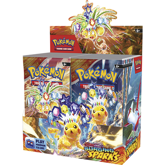 Pokemon Scarlet & Violet 8: Surging Sparks Booster Display, 36 Packs of 10 Cards, English Edition
